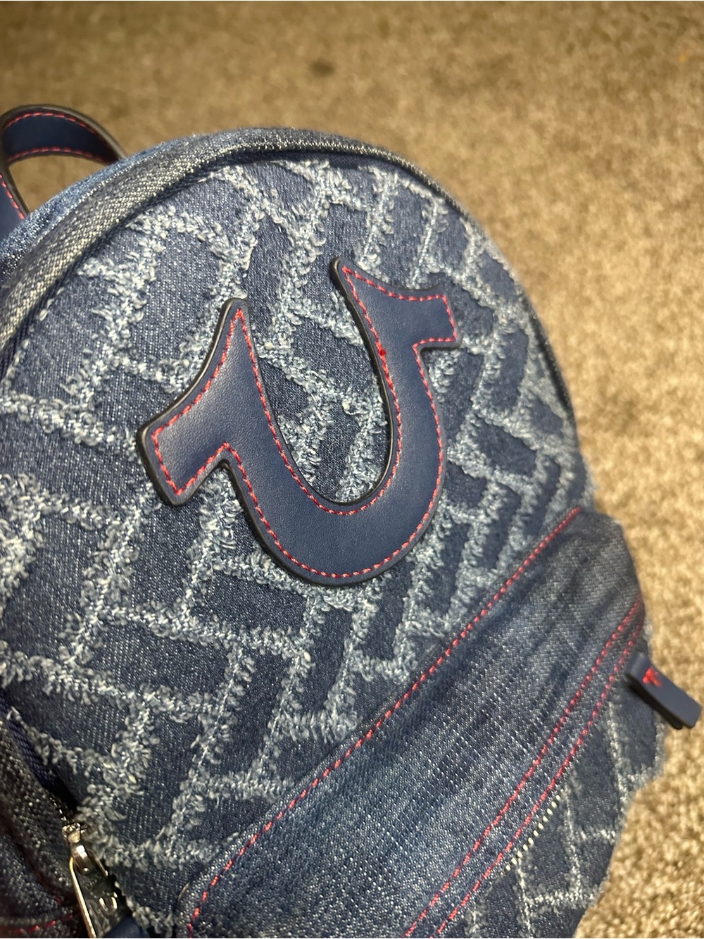 true religion denim style backpack